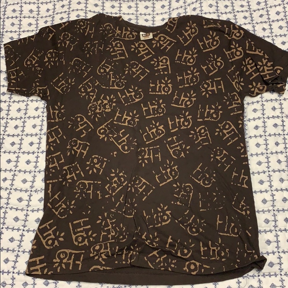 Brown Habitat skate tee size medium